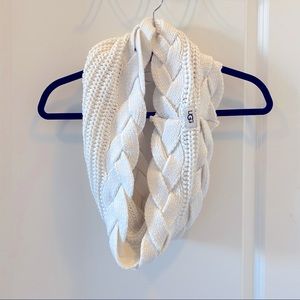 Ugg White Infinity Scarf